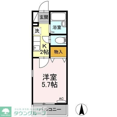 ヴィラージュBの物件間取画像